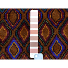 Load image into Gallery viewer, 4&#39;3&quot;x6&#39;2&quot; Brown Tribal Design Colorful Afghan Baluch Pure Wool Hand Knotted Oriental Rug FWR318870