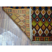 Load image into Gallery viewer, 4&#39;3&quot;x6&#39;1&quot; Brown Tribal Design Colorful Afghan Baluch Hand Knotted Pure Wool Oriental Rug FWR319812