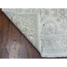 Load image into Gallery viewer, 6&#39;x8&#39;10&quot; White Wash Peshawar Pure Wool Hand Knotted Oriental Rug FWR323460