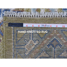 Load image into Gallery viewer, 4&#39;1&quot;x6&#39; Anatolian Design With Glimmery Wool Mustard Color Hand Knotted Oriental Rug FWR335730