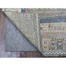 Load image into Gallery viewer, 4&#39;x5&#39;10&quot; Brown Natural Wool Kashkuli Gabbeh With Small Animal Figurines Hand-Knotted Ethnic Rug FWR338544