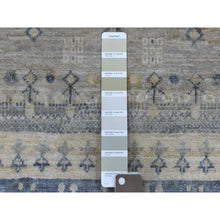 Load image into Gallery viewer, 4&#39;x6&#39; Hand-Knotted Taupe Kashkuli Gabbeh With Small Animal Figurines Organic Wool Village Rug FWR338556