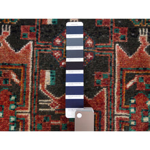 Load image into Gallery viewer, 5&#39;x9&#39;10&quot; Semi Antique Hand Knotted Red Persian Hamadan Sheared Low Clean Organic Wool Shabby Chic Gallery Size Runner Oriental Rug FWR347880