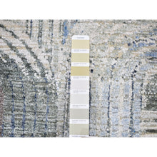 Load image into Gallery viewer, 5&#39;1&quot;x7&#39; THE INTERTWINED PASSAGE, Silk with Textured Wool Hand Knotted Oriental Rug FWR356886