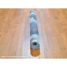 Load image into Gallery viewer, 5&#39;1&quot;x7&#39; THE INTERTWINED PASSAGE, Silk with Textured Wool Hand Knotted Oriental Rug FWR356886