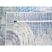 Load image into Gallery viewer, 5&#39;1&quot;x7&#39; THE INTERTWINED PASSAGE, Silk with Textured Wool Hand Knotted Oriental Rug FWR356886