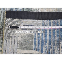 Load image into Gallery viewer, 2&#39;6&quot;x8&#39;6&quot; THE INTERTWINED PASSAGE, Silk with Textured Wool Hand Knotted Runner Oriental Rug FWR356988