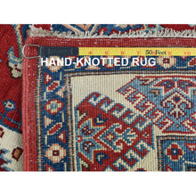 Load image into Gallery viewer, 4&#39;x5&#39;9&quot; Red Caucasian Design Special Kazak Hand Knotted Natural Wool Oriental Rug FWR364446