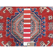 Load image into Gallery viewer, 10&#39;x13&#39;8&quot; Ivory, Afghan Special Kazak with Caucasian Design, Organic Wool, Hand Knotted, Oriental Rug FWR369228