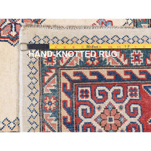 Load image into Gallery viewer, 10&#39;x13&#39;8&quot; Ivory, Afghan Special Kazak with Caucasian Design, Organic Wool, Hand Knotted, Oriental Rug FWR369228