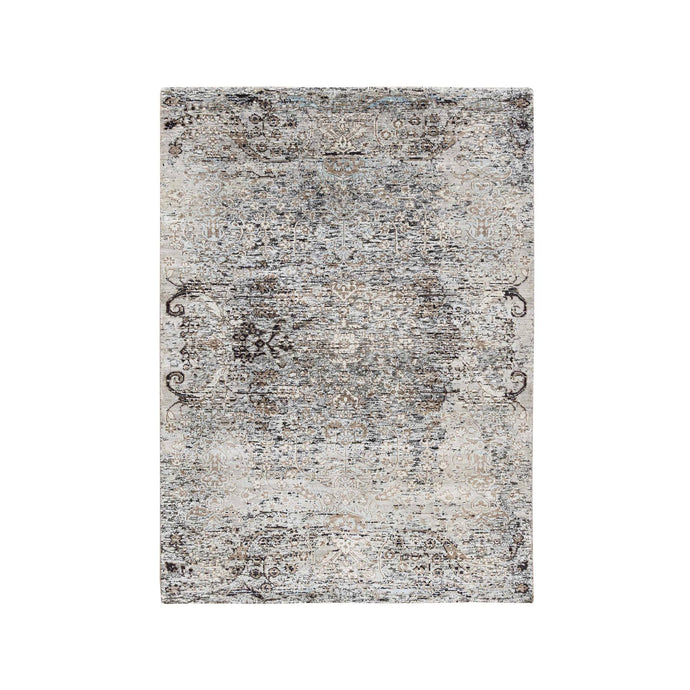 Gray Oriental Rug, Carpets, Handmade, Montana USA.