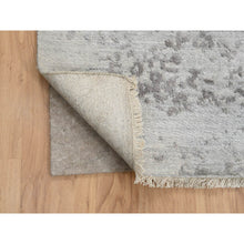 Load image into Gallery viewer, 12&#39;x12&#39; Gray, Broken Persian Design, Hand Knotted Wool and Pure Silk, Square Oriental Rug FWR385920