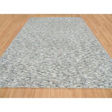 Load image into Gallery viewer, 12&#39;2&quot;x15&#39; Earth Tone Colors, Modern Striae Design, Soft to the Touch, Pure Wool, Hand Loomed, Oversized Oriental Rug FWR391416