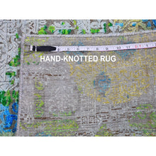 Load image into Gallery viewer, 6&#39;x9&#39;4&quot; Jewellery Design Sari Silk with Textured Wool Colorful Hand Knotted Oriental Rug FWR398712