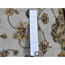 Load image into Gallery viewer, 4&#39;x6&#39; Ivory Rajasthan Half Wool and Half Silk Floral Design Thick and Plush Hand Knotted Oriental Rug FWR400674