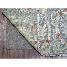 Load image into Gallery viewer, 6&#39;1&quot;x8&#39;8&quot; Soft, Velvety Plush Wool Hand Knotted Gray Stone Wash Peshawar with All Over Motifs Oriental Rug FWR420066