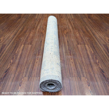 Load image into Gallery viewer, 4&#39;x5&#39;9&quot; Coin Gray, White Wash Peshawar, Natural Wool Hand Knotted, Oriental Rug FWR438690