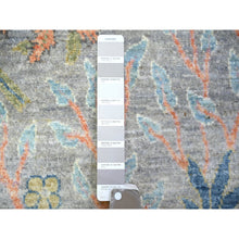 Load image into Gallery viewer, 4&#39;x6&#39;1&quot; Cloud Gray, Hand Knotted Afghan Peshawar with Birds of Paradise, Natural Dyes Pure Wool, Oriental Rug FWR440976