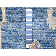 Load image into Gallery viewer, 11&#39;10&quot;x15&#39;1&quot; Steel Blue, Anatolian Village Inspired with Large Medallions Vegetable Dyes, 100% Wool Hand Knotted, Oversized Oriental Rug FWR442248