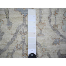 Load image into Gallery viewer, 4&#39;x6&#39;1&quot; Cream Color, Afghan Angora Oushak with All Over Vines Design Natural Dyes, 100% Wool Hand Knotted, Oriental Rug FWR443064