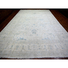 Load image into Gallery viewer, 11&#39;6&quot;x17&#39;4&quot; Ash Gray, Stone Washed Peshawar With Faded Colors Natural Dyes, Pure Wool Hand Knotted, Oriental Rug FWR445236