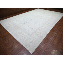 Load image into Gallery viewer, 11&#39;6&quot;x17&#39;4&quot; Ash Gray, Stone Washed Peshawar With Faded Colors Natural Dyes, Pure Wool Hand Knotted, Oriental Rug FWR445236