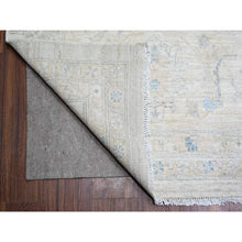 Load image into Gallery viewer, 11&#39;6&quot;x17&#39;4&quot; Ash Gray, Stone Washed Peshawar With Faded Colors Natural Dyes, Pure Wool Hand Knotted, Oriental Rug FWR445236