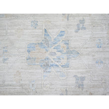 Load image into Gallery viewer, 11&#39;6&quot;x17&#39;4&quot; Ash Gray, Stone Washed Peshawar With Faded Colors Natural Dyes, Pure Wool Hand Knotted, Oriental Rug FWR445236