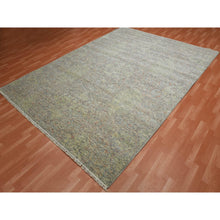 Load image into Gallery viewer, 8&#39;10&quot;x12&#39; Colorful, Modern Salt and Pepper Design, Vegetable Dyes Thick and Plush Washed Out, Soft Luxurious Wool Hand Knotted, Oriental Rug FWR451134