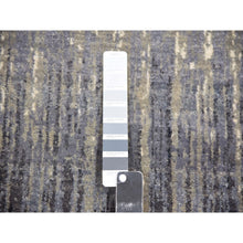 Load image into Gallery viewer, 2&#39;6&quot;x6&#39;4&quot; Gainsboro Gray, Modern Ombre Design, Densely Woven, Hand Knotted, Extra Soft Wool, Runner Oriental Rug FWR451842