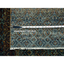 Load image into Gallery viewer, 12&#39;x12&#39; Rust Brown, Kohinoor Herat Small Geometric Repetitive Design, 100% Plush Wool, Hand Knotted, XL Square Oriental Rug FWR476724