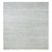 Load image into Gallery viewer, 12&#39;x12&#39;4&quot; Olive Gray, Hand Knotted, Tone on Tone, Modern Grass Design, Natural Undyed Wool, Square Oriental Rug FWR477246