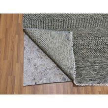 Load image into Gallery viewer, 12&#39;x12&#39;2&quot; Neutral Gray, Hand Knotted, Modern Grass Design, Natural Undyed Wool, Square Oriental Rug FWR477522