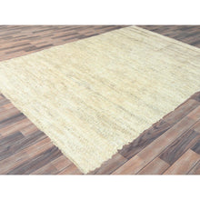 Load image into Gallery viewer, 10&#39;1&quot;x14&#39;1&quot; Beige, Undyed Natural Wool Hand Knotted, Shaggy Moroccan Exotic Texture, Oriental Rug FWR495390