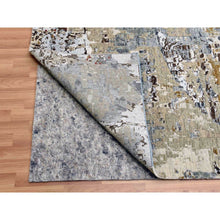 Load image into Gallery viewer, 12&#39;x15&#39;1&quot; Gray Abstract Design, Persian Knot with All Wool, Hand Knotted Oversized Oriental Rug FWR498222