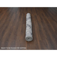 Load image into Gallery viewer, 5&#39;10&quot;x8&#39;10&quot; Silver Gray, Natural Wool Hand Knotted, Anatolian Design, Supple Collection Thick and Plush, Oriental Rug FWR504426