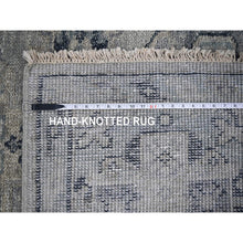 Load image into Gallery viewer, 5&#39;10&quot;x8&#39;10&quot; Silver Gray, Natural Wool Hand Knotted, Anatolian Design, Supple Collection Thick and Plush, Oriental Rug FWR504426