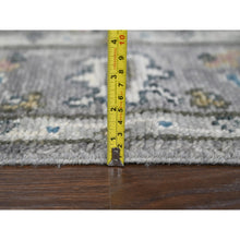 Load image into Gallery viewer, 6&#39;2&quot;x9&#39; Gray with Pop of Color, Oushak Design, Plush and Lush Supple Collection, Soft Wool Hand Knotted, Oriental Rug FWR505602