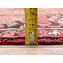 Load image into Gallery viewer, 7&#39;10&quot;x11&#39;5&quot; Imperial Red, Pure Wool, Hand Knotted, Semi Antique Bohemian Persian Heriz, Good Condition, Rustic Feel, Sides and Ends Professionally Secured, Cleaned, Oriental Rug FWR511902